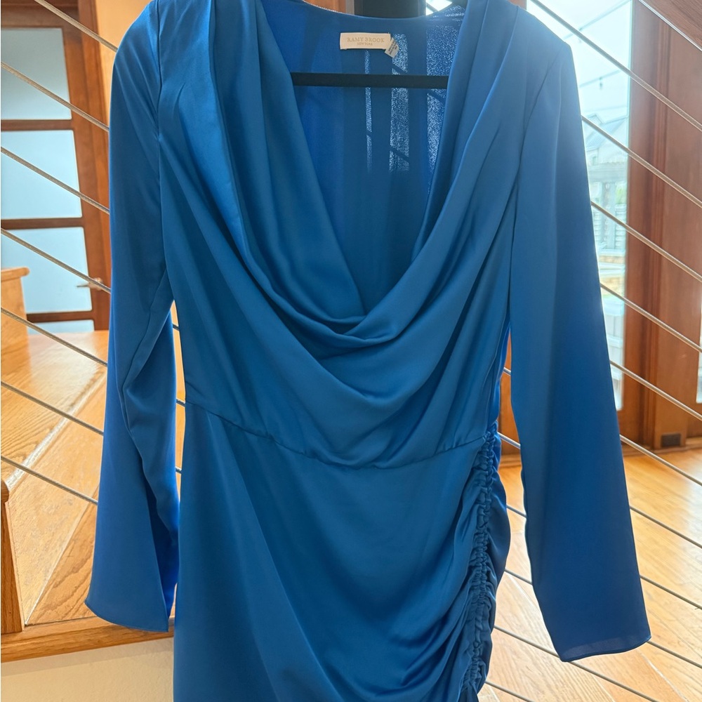 Ramy Brook Cobalt Blue Long Sleeve Dress